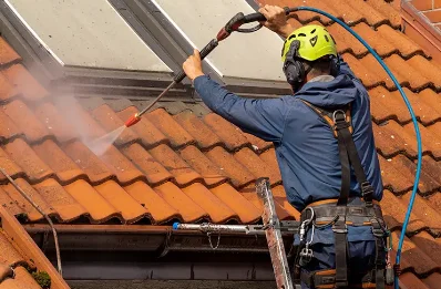 Démoussage et hydrofuge de toiture à Jayat